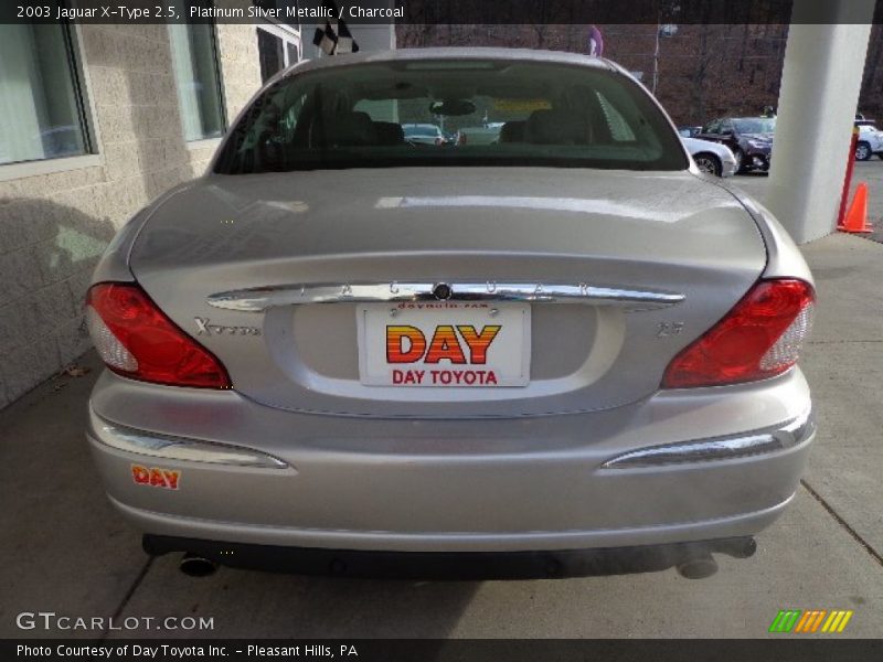 Platinum Silver Metallic / Charcoal 2003 Jaguar X-Type 2.5