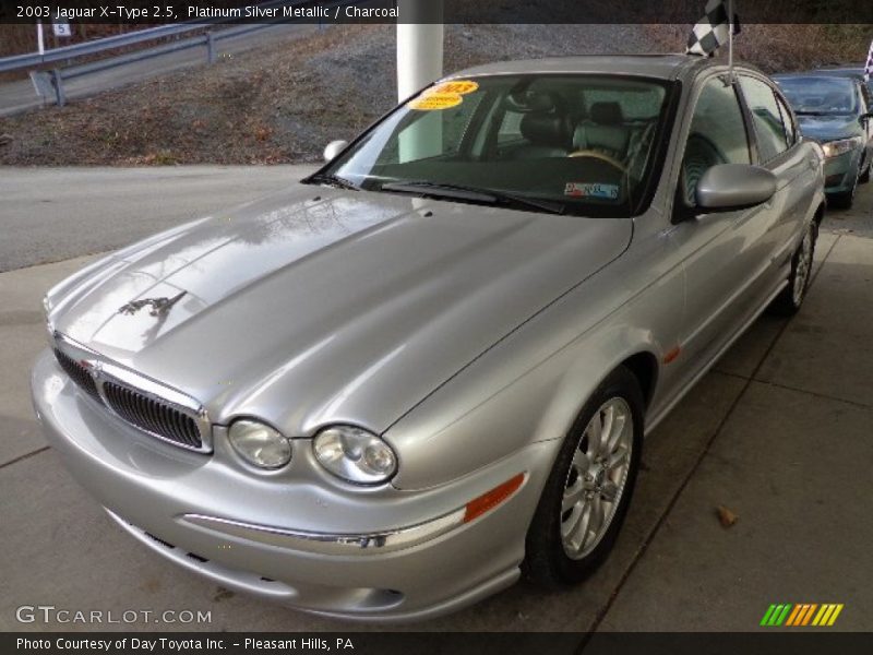 Platinum Silver Metallic / Charcoal 2003 Jaguar X-Type 2.5
