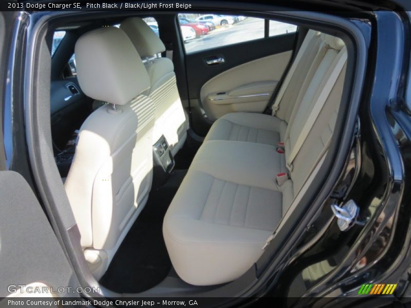 Pitch Black / Black/Light Frost Beige 2013 Dodge Charger SE