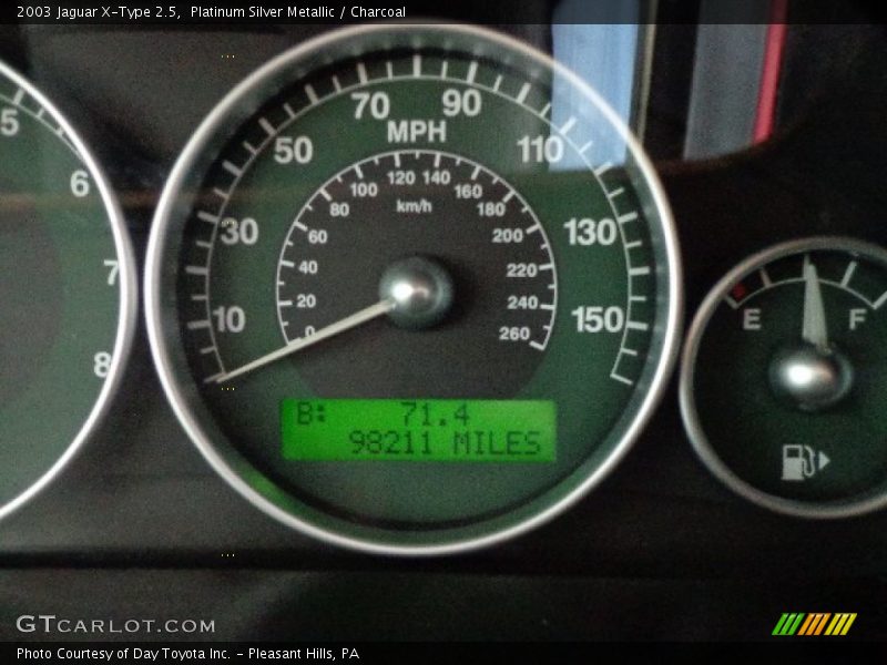 Platinum Silver Metallic / Charcoal 2003 Jaguar X-Type 2.5