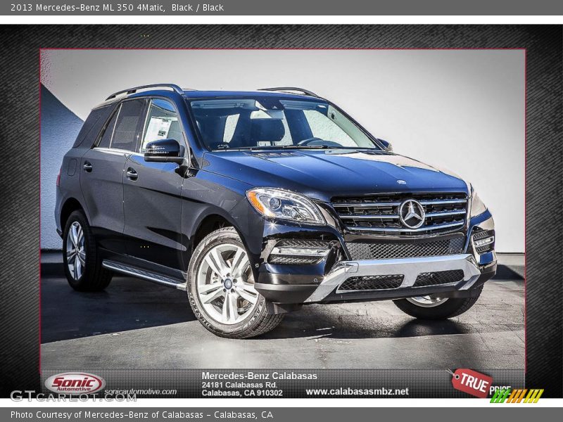 Black / Black 2013 Mercedes-Benz ML 350 4Matic