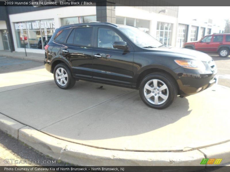 Ebony Black / Black 2009 Hyundai Santa Fe Limited