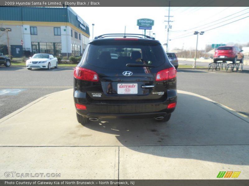 Ebony Black / Black 2009 Hyundai Santa Fe Limited