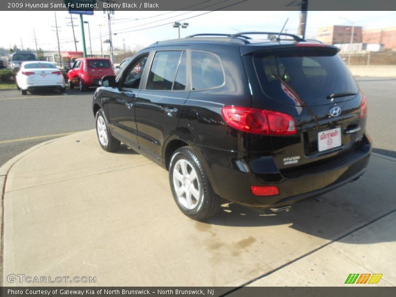 Ebony Black / Black 2009 Hyundai Santa Fe Limited