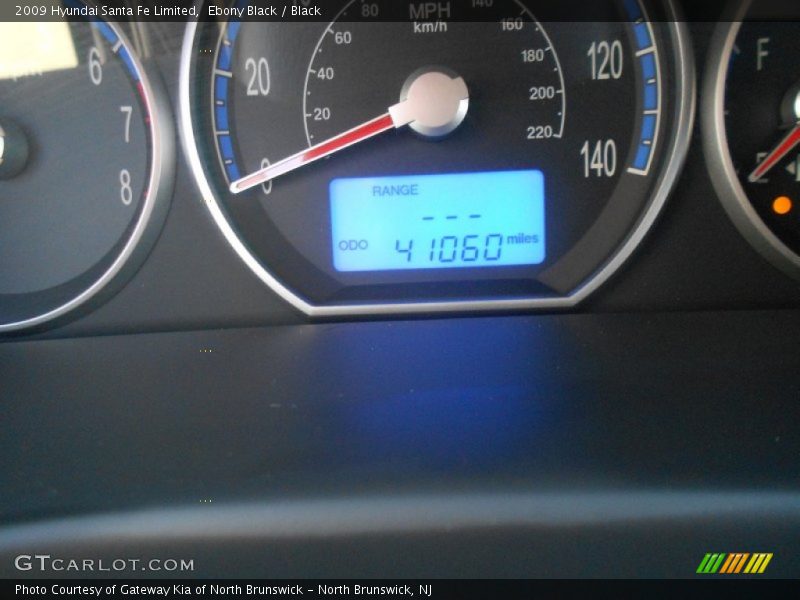 Ebony Black / Black 2009 Hyundai Santa Fe Limited