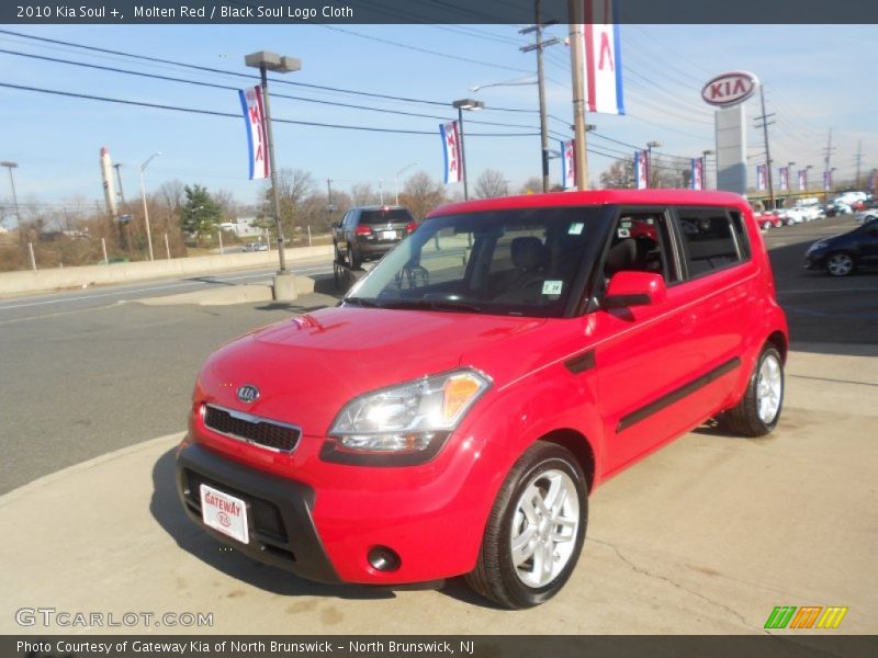 Molten Red / Black Soul Logo Cloth 2010 Kia Soul +