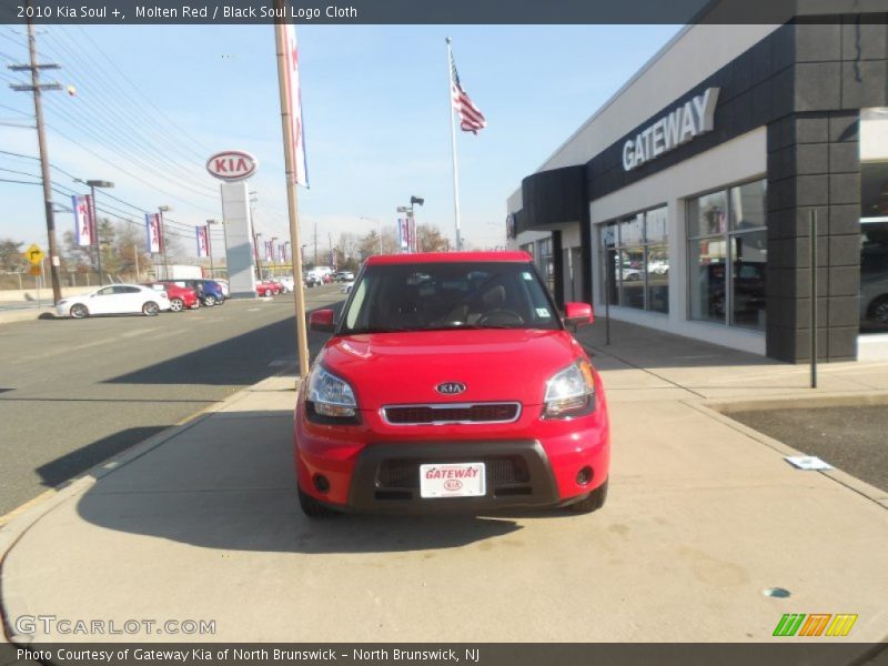 Molten Red / Black Soul Logo Cloth 2010 Kia Soul +