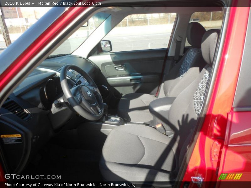 Molten Red / Black Soul Logo Cloth 2010 Kia Soul +