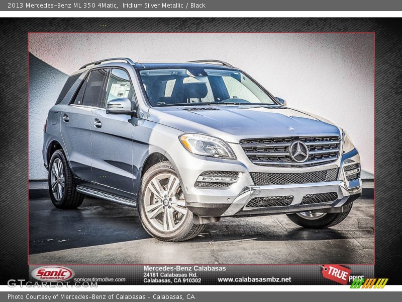 Iridium Silver Metallic / Black 2013 Mercedes-Benz ML 350 4Matic
