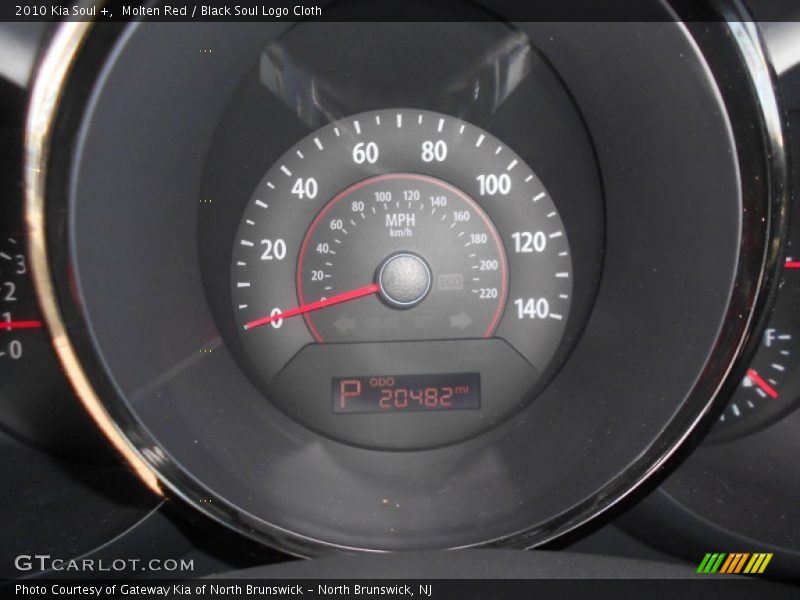 Molten Red / Black Soul Logo Cloth 2010 Kia Soul +