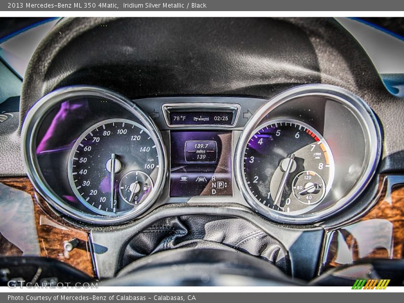 Iridium Silver Metallic / Black 2013 Mercedes-Benz ML 350 4Matic
