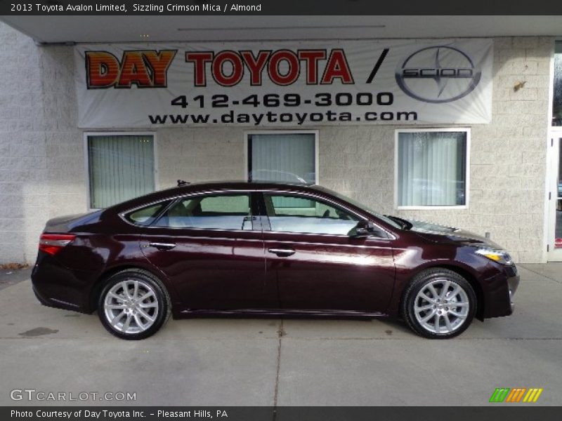 Sizzling Crimson Mica / Almond 2013 Toyota Avalon Limited