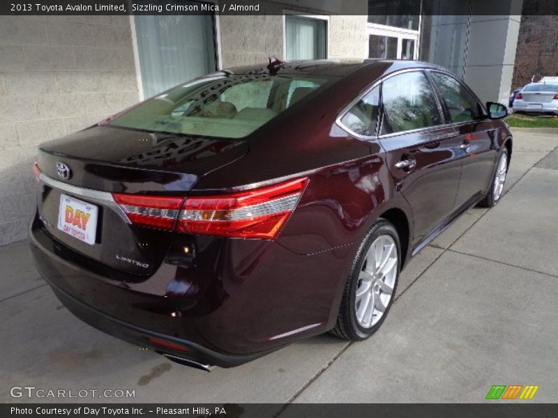 Sizzling Crimson Mica / Almond 2013 Toyota Avalon Limited