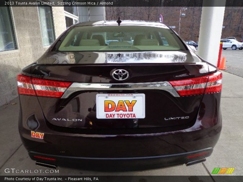 Sizzling Crimson Mica / Almond 2013 Toyota Avalon Limited