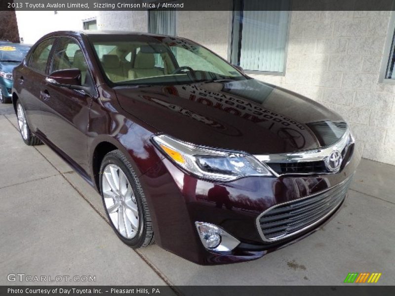 Sizzling Crimson Mica / Almond 2013 Toyota Avalon Limited