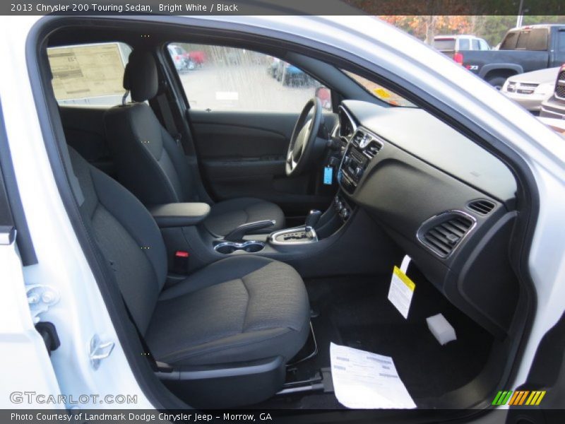 Bright White / Black 2013 Chrysler 200 Touring Sedan
