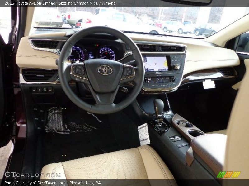 Sizzling Crimson Mica / Almond 2013 Toyota Avalon Limited