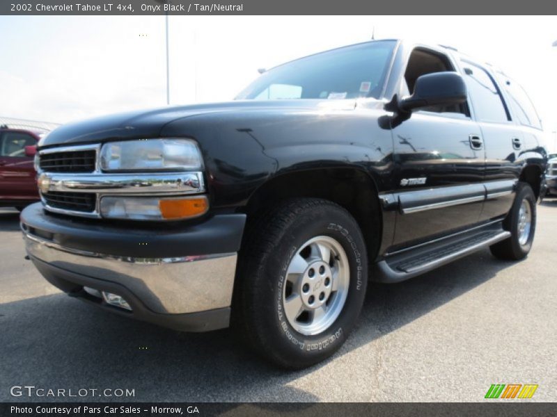 Onyx Black / Tan/Neutral 2002 Chevrolet Tahoe LT 4x4