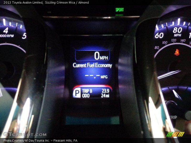 Sizzling Crimson Mica / Almond 2013 Toyota Avalon Limited