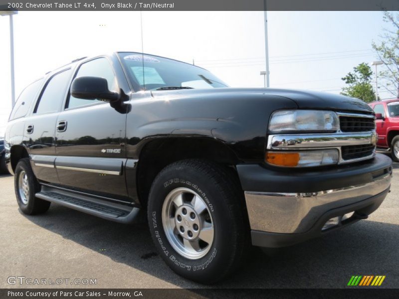 Onyx Black / Tan/Neutral 2002 Chevrolet Tahoe LT 4x4