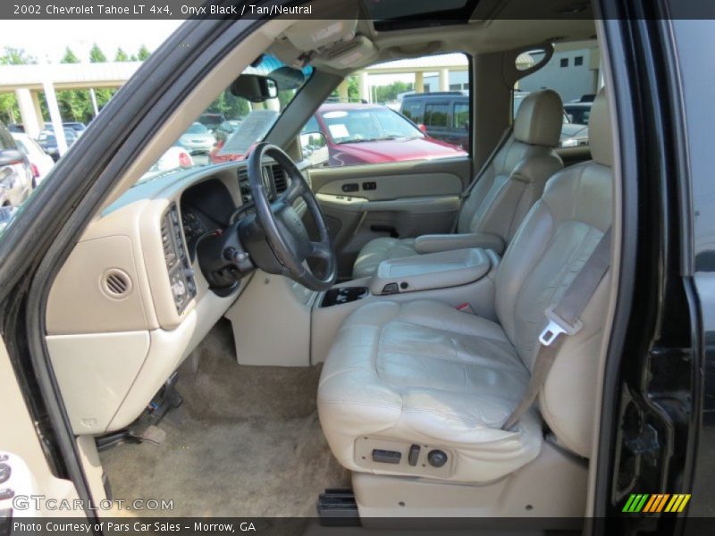 Onyx Black / Tan/Neutral 2002 Chevrolet Tahoe LT 4x4