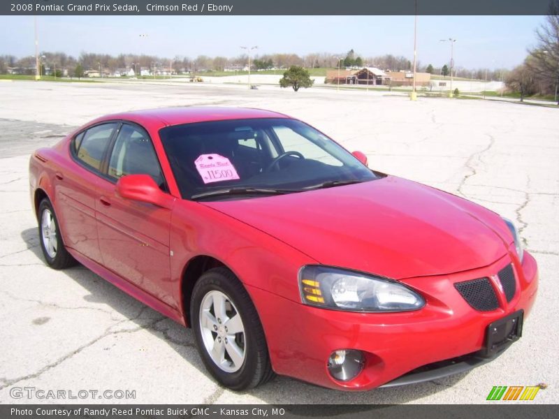 Crimson Red / Ebony 2008 Pontiac Grand Prix Sedan