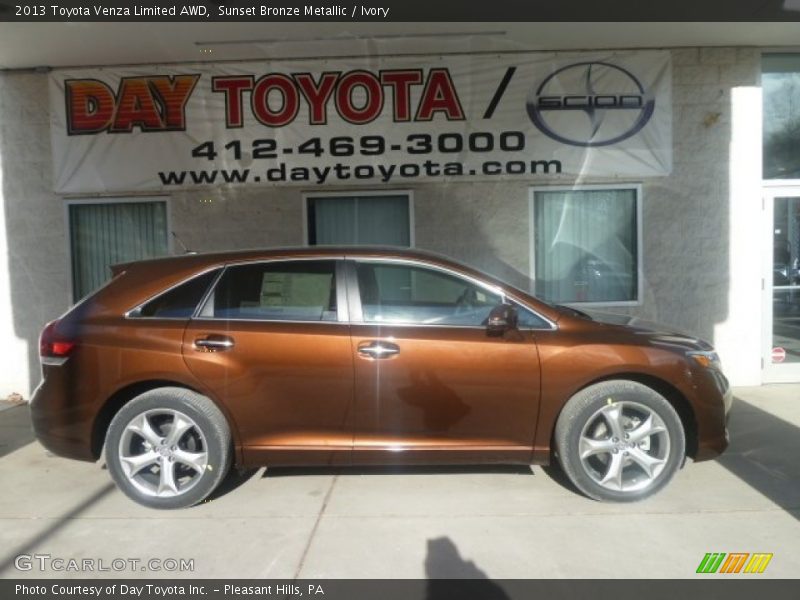 Sunset Bronze Metallic / Ivory 2013 Toyota Venza Limited AWD