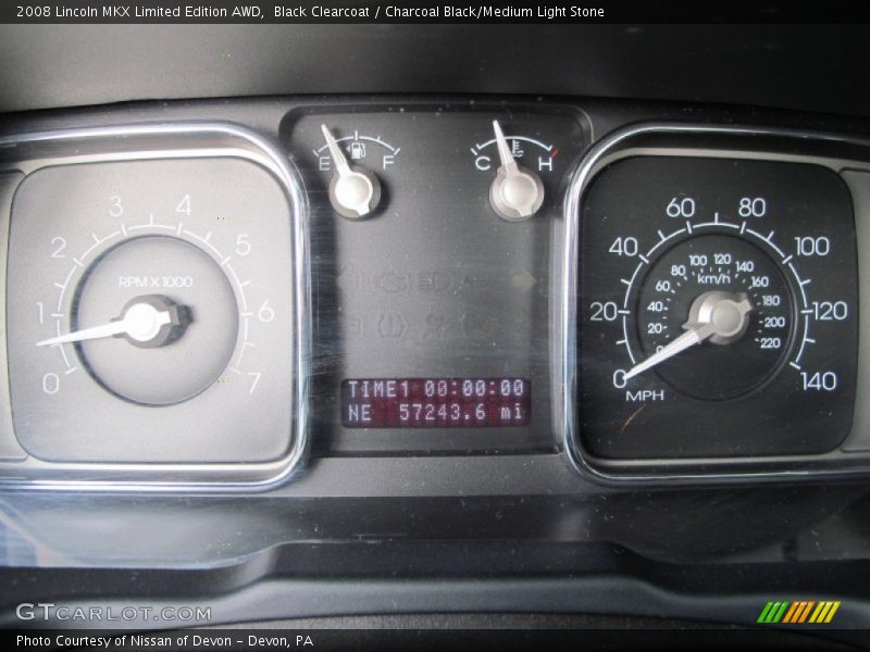  2008 MKX Limited Edition AWD Limited Edition AWD Gauges