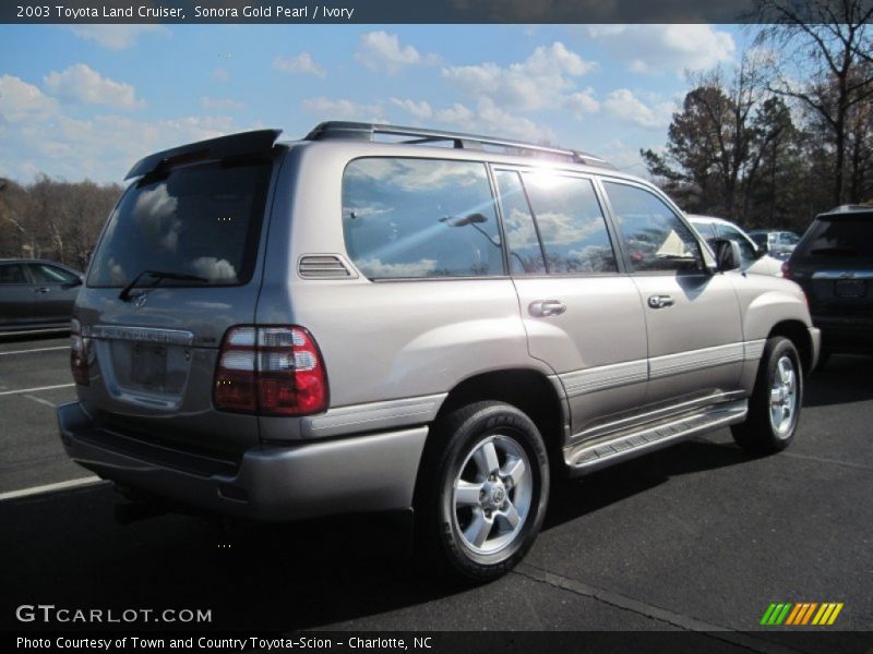 Sonora Gold Pearl / Ivory 2003 Toyota Land Cruiser