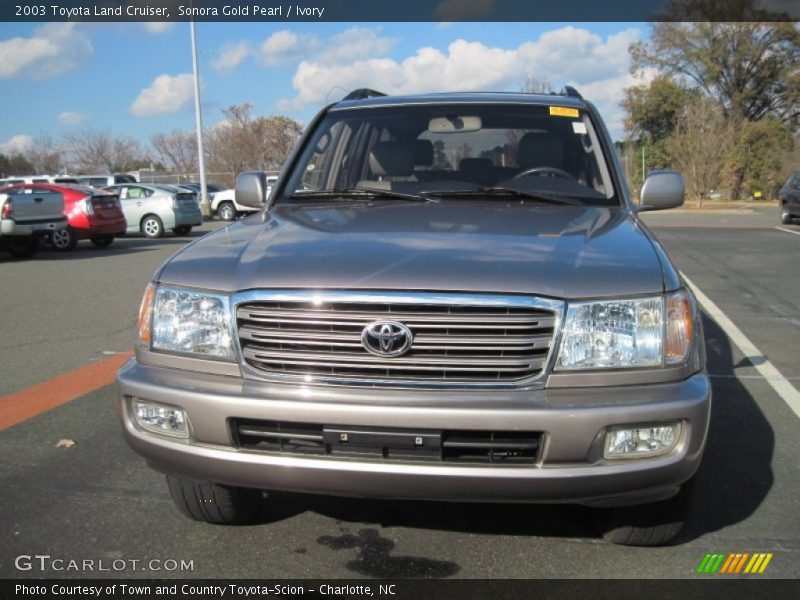 Sonora Gold Pearl / Ivory 2003 Toyota Land Cruiser