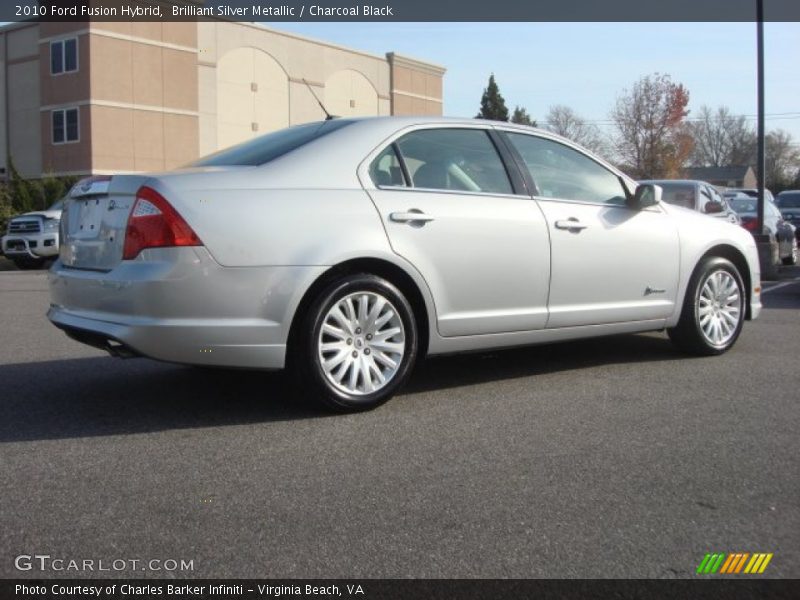 Brilliant Silver Metallic / Charcoal Black 2010 Ford Fusion Hybrid