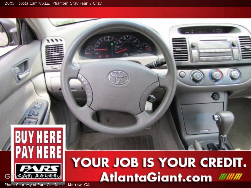 Phantom Gray Pearl / Gray 2005 Toyota Camry XLE