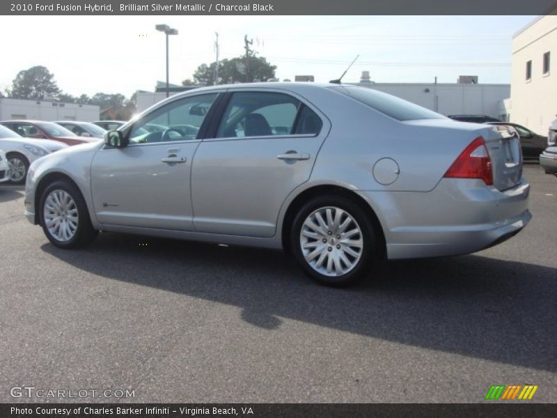 Brilliant Silver Metallic / Charcoal Black 2010 Ford Fusion Hybrid