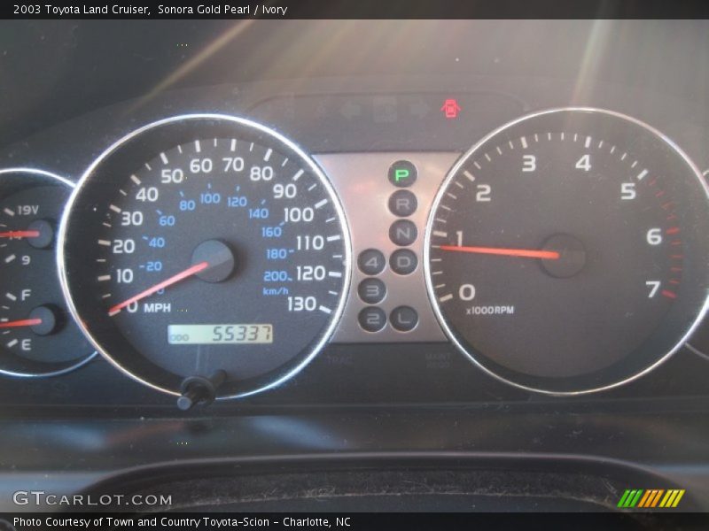 Sonora Gold Pearl / Ivory 2003 Toyota Land Cruiser