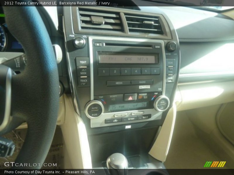 Barcelona Red Metallic / Ivory 2012 Toyota Camry Hybrid LE