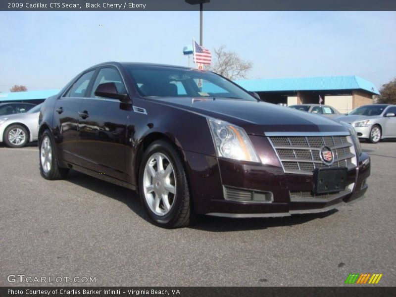 Black Cherry / Ebony 2009 Cadillac CTS Sedan