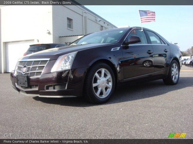 Black Cherry / Ebony 2009 Cadillac CTS Sedan