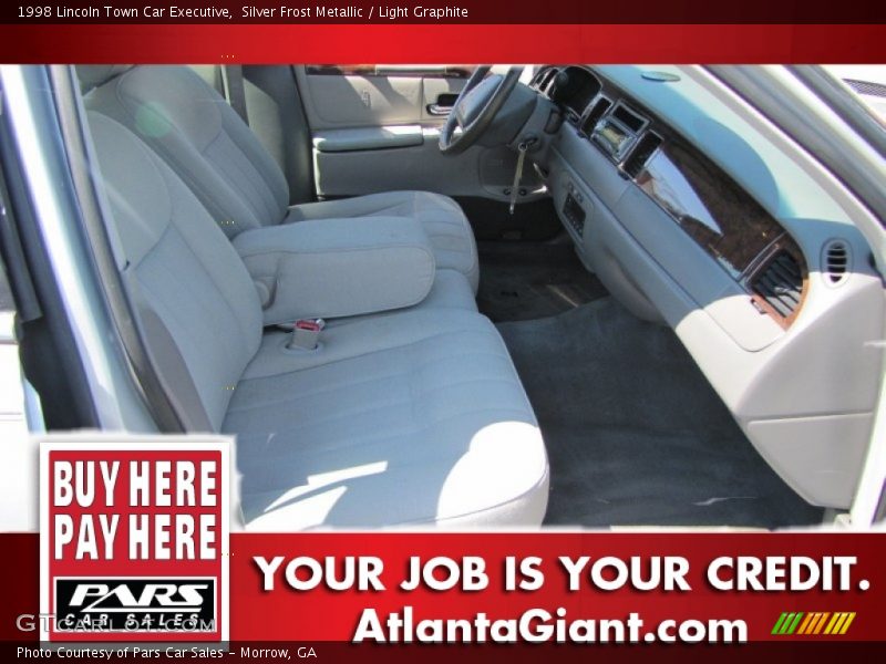 Silver Frost Metallic / Light Graphite 1998 Lincoln Town Car Executive