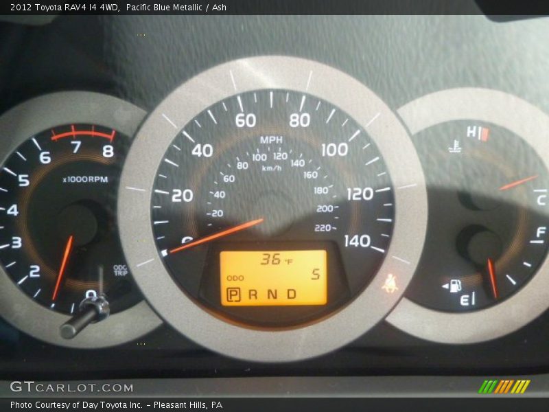 Pacific Blue Metallic / Ash 2012 Toyota RAV4 I4 4WD