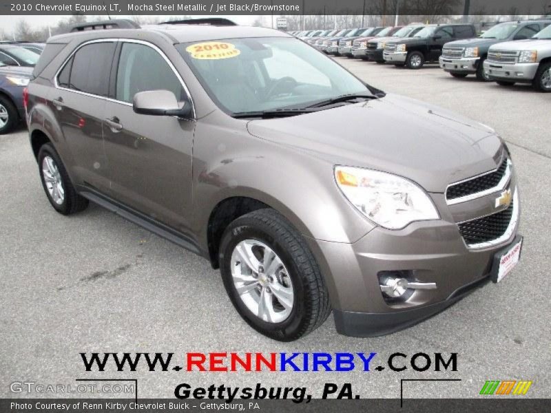 Mocha Steel Metallic / Jet Black/Brownstone 2010 Chevrolet Equinox LT