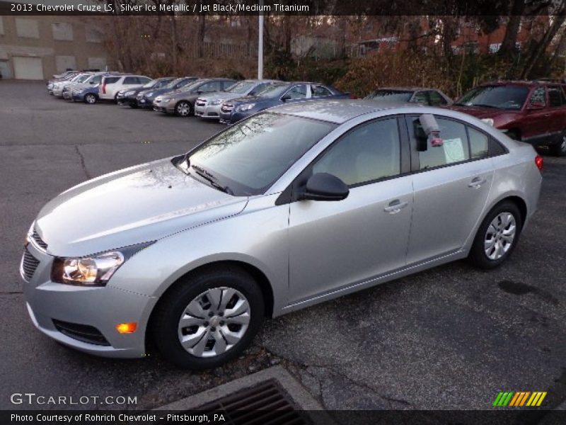 Silver Ice Metallic / Jet Black/Medium Titanium 2013 Chevrolet Cruze LS