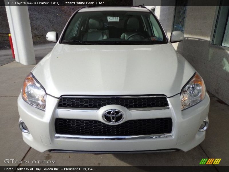 Blizzard White Pearl / Ash 2012 Toyota RAV4 Limited 4WD