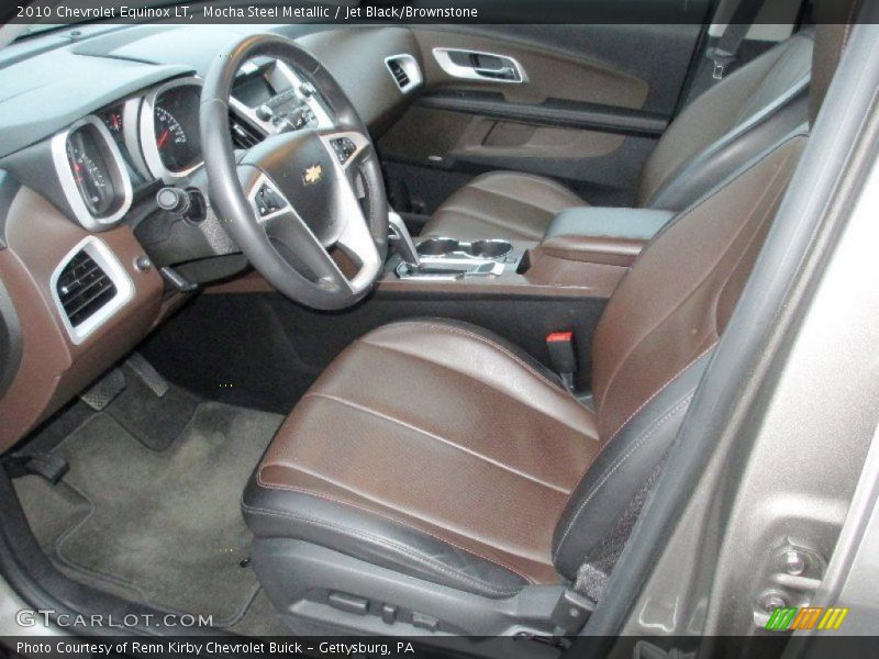 Mocha Steel Metallic / Jet Black/Brownstone 2010 Chevrolet Equinox LT