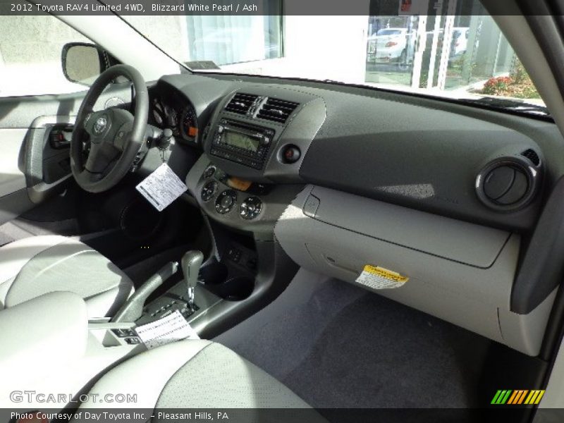 Blizzard White Pearl / Ash 2012 Toyota RAV4 Limited 4WD