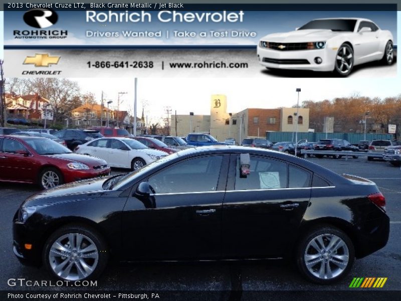 Black Granite Metallic / Jet Black 2013 Chevrolet Cruze LTZ