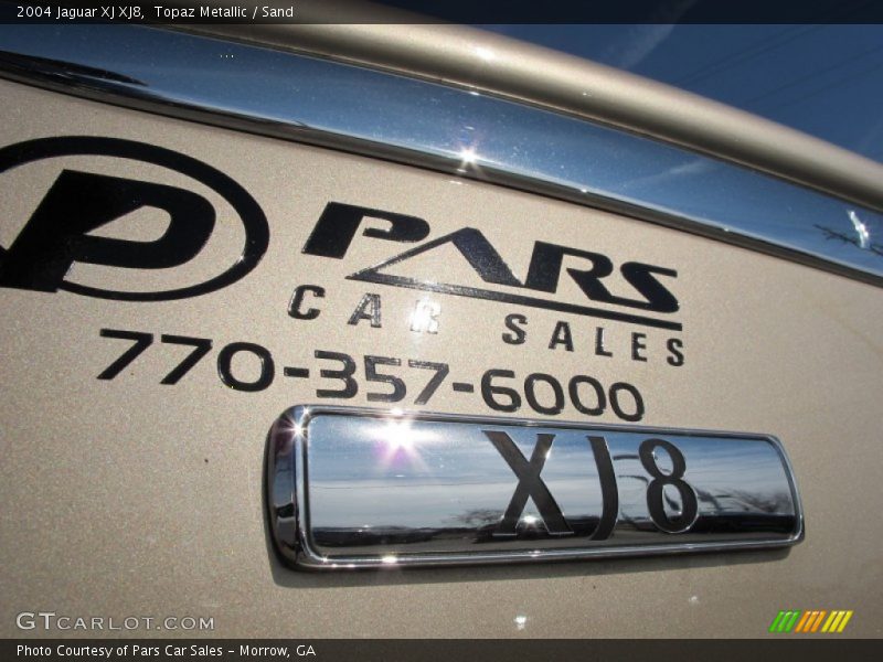 Topaz Metallic / Sand 2004 Jaguar XJ XJ8