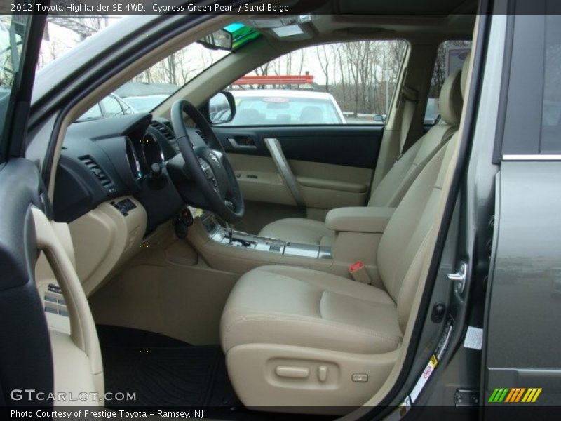  2012 Highlander SE 4WD Sand Beige Interior