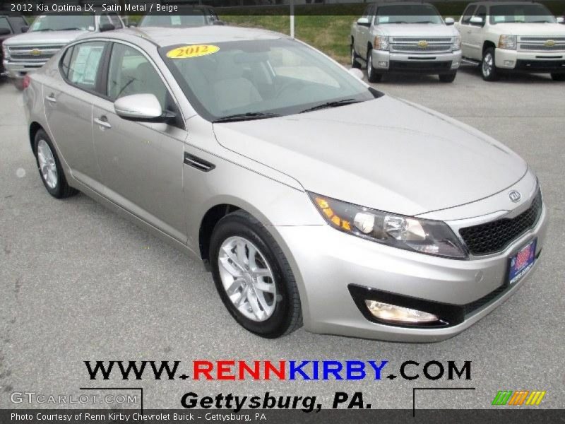 Satin Metal / Beige 2012 Kia Optima LX