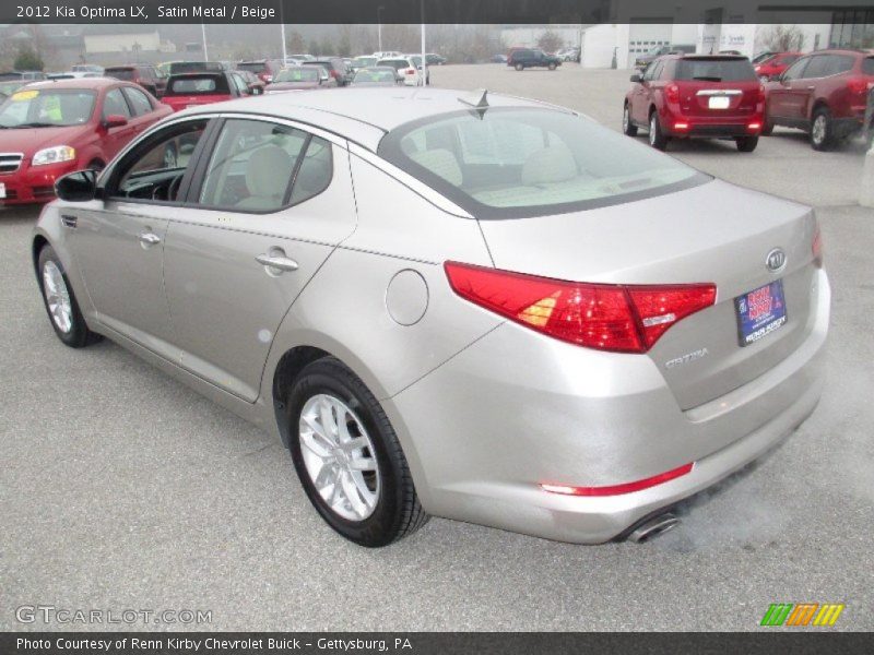 Satin Metal / Beige 2012 Kia Optima LX