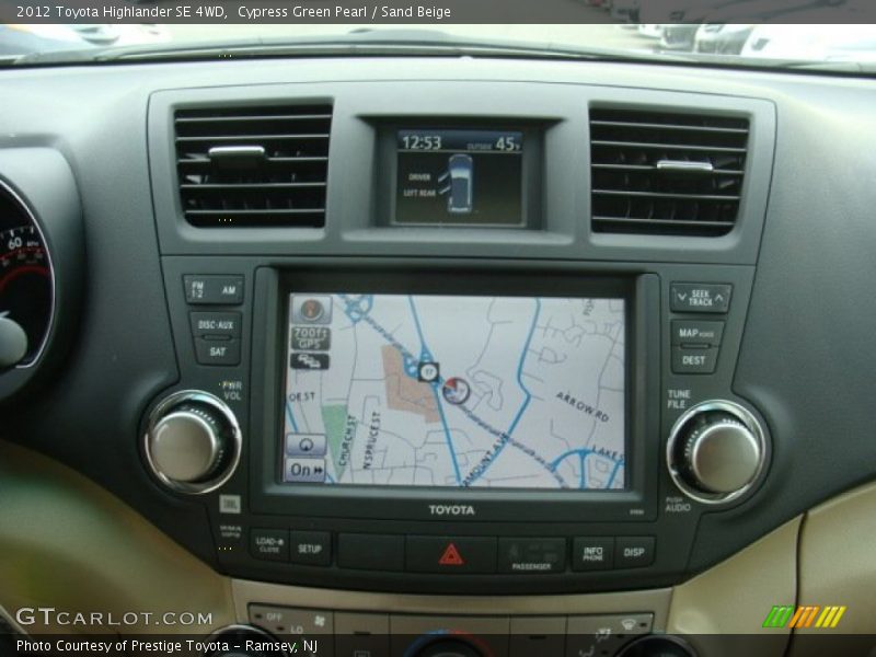 Navigation of 2012 Highlander SE 4WD